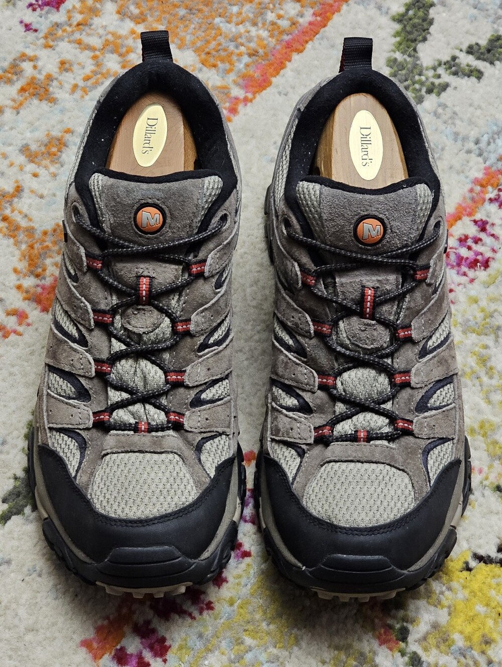 Merrell Moab 2 Bark Brown Hiking Shoes Mens Low Boots Size 10.5 EU 44.5 Lace Up
